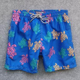FullBo Running Horses Print White and Navy Little Boys Short Swim Trunks Quick Dry Beach Shorts