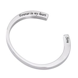 Cremation Jewellery Urn Bracelet Memorial for Ash Keepsake Forever in My Heart Stainless Steel Cremation Jewellery