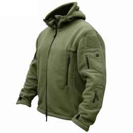 Fashion-Winter Military Tactical Fleece Jacket Men Warm Polartec US Army Clothes Multiple Pockets Outerwear Casual Hoodie Coat Jackets