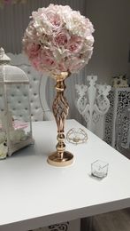 New style Elegant wedding Centrepiece mental chorme flower display stand for sale best01072