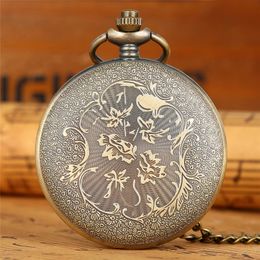 Bronze Remember The History United States Veteran Pocket Watch Men Women Quartz Analog Watches With Necklace Chain Full Hunter Ara266V