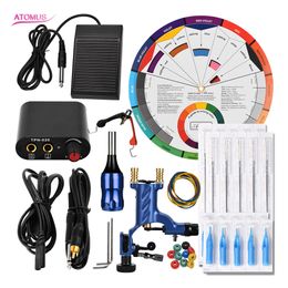 Rotary Pen Motor Complete Tattoo Kit Machine Gun Rotary Motor Liner Shader Professional Kits Set Pen Tattoo Machine Kit Complete