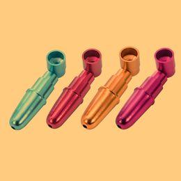 Colourful Mini Free Type Removable Hide Smoking Philtre Tube Portable Holder Dry Herb Tobacco Handpipe Innovative Design High Quality