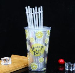 Cheapest!!! Colored Reusable drinking Straws AS plastic straws 9 inch 230cm straight Kitchen, Dining & Bar SN1428