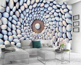 Custom Any Size 3d Wallpaper A Circle Made of Stones Living Room Bedroom TV Background Wall Decoration Mural Wallpaper