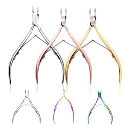 Fingernail Toenail Cuticle Nipper Trimming Stainless Steel Professional Nail Clipper Cutter Cuticle Scissor Plier Manicure Tool HHAa137