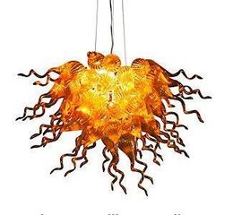 Wholesale Art Deco Chandeliers Lamps Luxury Flower Ceiling Lamp Dining Room Lighting Hand Blown Murano Glass Chandelier