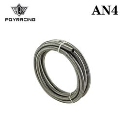 PQY - AN4 4AN AN-4 (5.6MM / 7/32" ID)STAINLESS STEEL BRAIDED RACING HOSE FUEL OIL LINE 5 METER/5M PQY7111