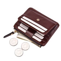 NEW Unisex card wallet business card holder pu leather coin pocket women card Organiser men purse money bag Wholesale