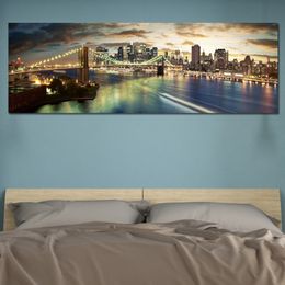 Modern New York City Landspace Canvas Print Painting Picture Wall Art For Living Room Home Decoration Poster And Prints No Frame