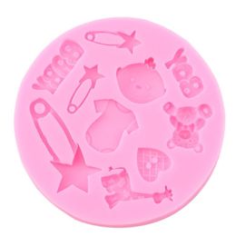 BOY baby cake mould Silicone Chocolates Jelly Fondant Paste Cooking Cake Mould Decoration Tool mould Silicone Chocolates Jelly