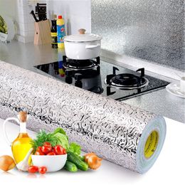 Kitchen Wall Stove Aluminum Foil Oil-proof Anti-fouling High-temperature Self-adhesive Croppable Wall Sticker