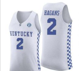 Custom Men Youth women Kentucky Wildcats 2 Ashton Hagans 3 Keldon Johnson Reid Travis Jersey Size S-4XL or custom any name or number jersey