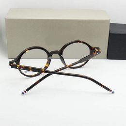Wholesale-glasses new york eyewear glasses tb407 retro round style frame matching degree lenses with original case