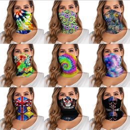 Seamless Bandanas Scarves Multifunctional Outdoor Cycling Masks Scarf Magic turban Sunscreen Hair band Riding Cap Multi Styles YP737