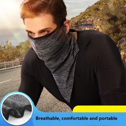 Ice triangle scarf sunscreen mask for men and women outdoor sports ventilating mask for riding magic hood multifunctional mask T3I5731