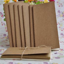 Kraft Notebook Unlined Travel Journals Notepads Brown White Blank Pages Notebooks Writing Notebook Stationery