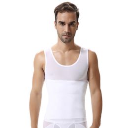 Mens Sexy Belly Waist Hot Shapewear Slim Abdomen Shaper Undershirt Sweat Vest Corset Compression Stretch Tummy Waist Trainer Top