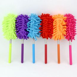 10 Colour Scalable Microfiber Telescopic Dusters Chenille Cleaning Dust Desktop Household Dusting Brush Cars Cleaning Tool SN2622