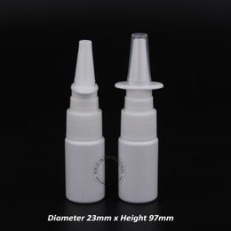 2022 embalagem de garrafa farmacêutica 100pcs / frasco plástico Lot 10ml com cor branca 1 / Garrafas 3oz nasal spray PET Packaging 10g Nose Pharmaceutical Atomizador