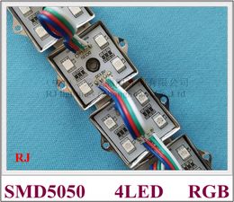 5050 RGB LED module waterproof LED pixel module light SMD5050 DC12V 4 led Iron crust 0.96W 35mm X 35mm