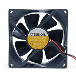 Original KD1209PTB1 92x92x25MM DC12V 2.9W 2Lines Computer Cooling Fan