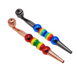 2018 Metal pipe multi-colour ball straight rod with small mouth and cap