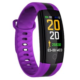 QS01 Smart Bracelet Fitness Tracker Blood Pressure Heart Rate Monitor Smart Watch Waterproof Sports Smart Wristwatch For iPhone iOS Android