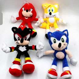 2023 HOT Arrival Sonic Tails Knuckles the Echidna Stuffed animals Plush Toys With Tag 23cm Free Shippng