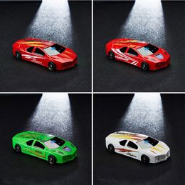 Colorful Cool Sports Car Shape USB Charging Double ARC Lighter Intelligent Movement Multifunctional Flashlight For Cigarette Smoking