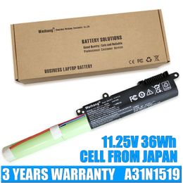 Japanese Cell 36Wh 11.25V Weihang A31N1519 Laptop Battery For ASUS X540S X540L X540SA X540S X540LA-SI302 A540 F540 R540LA