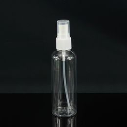 Empty 200ml 6.66oz Clear Plastic Mist Spray Bottle,Travel Perfume Atomizer for Cleaning Solutions (Spray Bottles, White+Clear)