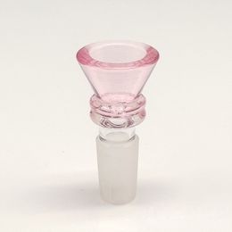 Newest Cool Colourful 14MM 18MM Male Connector Joint Pyrex Thick Glass Bowl Bong Waterpipe Smoking Herb Oil Rigs Philtre Container Holder DHL