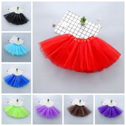 Kids Clothes TUTU Skirts Baby Girls Dance Mini Dresses Ballet Tulle Pettiskirt Fluffy Princess Fancy Party Skirts Costume Dancewear YPP7198