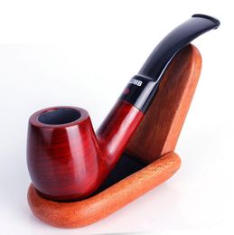 New Redwood Bend Hammer Pipe Mini Men Portable Pipe Wholesale Red Sandalwood Pipe