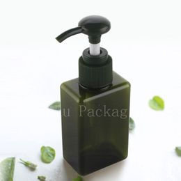 100ml 280ml Square Lotion Cream Pump Container Liquid Soap Plastic Square Bottle, Cosmetic Package Container