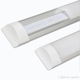 Surface Mounted LED Batten Double row Tubes Lights 2FT 3FT 4FT T8 Fixture Purificati LED tri-proof Light Tube 20W 30W 40W 85-265V 5050