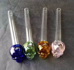 Flat bottom bones baking pot glass bongs accessories   , Glass Smoking Pipes colorful mini multi-colors Hand Pipes Best Spoon glas