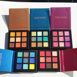 new arrival 9 Color Makeup Eye shadow Palette Makeup brushes Make up Palette Pigmented Eye Shadow Palette maquillage 48pcs/lot DHL