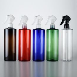 20pcs 500ml Plastic Bottle Empty PET Container With Trigger Sprayer Pump Used For Makeup Mist Household Cleaning Watering