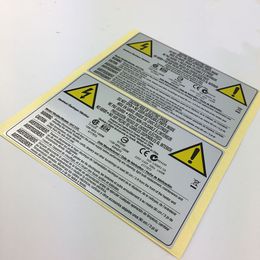 Customised Matte Digital Package Adhesive Sticker Label Silver Sheet Electrionic Products Packing Labels with Top Quality