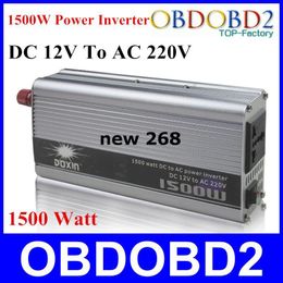 Freeshipping Best Quality 1500W Power Inverter 1500W Doxin Voltage Regulator Charger Household DC 12V to AC 220V 1500 Watt Converter