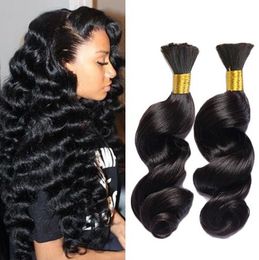 3pcs Human Hair Bulk Brazilian Loose Wave For Braids Curly Braiding Hair Bulks