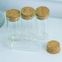 30*60mm 25ml Glass Vials Jars Test Tube With Stopper Empty Glass Transparent Clear Bottles 50pcs/lot