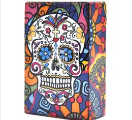 A variety of ghost head pattern portable portable cigarette case