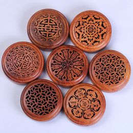 Home decor Chinese Traditional Rosewood Incense Burner Coil Censer Tea House And Home Decoration Wooden Incense Base Wood Crafts