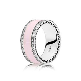 Personality Simple Ring 925 Sterling Silver for Pandora Jewellery Diamond Tricolour Hot Style Simple Luxury Lady Ring Free Shipping