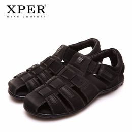 Size 40~45 Brand XPER Men Sandals Shoes Fretwork Breathable Fisherman Shoes Style Retro Gladiator #701/702