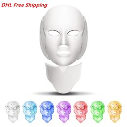 7 Colours Light LED EMS Facial Mask Light Therapy Skin Rejuvenation Face Care Treatment Beauty Anti Acne Therapy Whitening