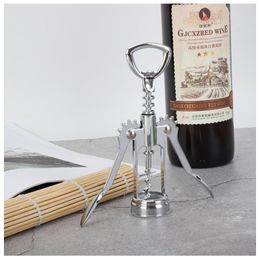 Red Wine Bottle Opener Beer Bottle Cap Opener Wing Corkscrew Bottle Handle Openers Stainless Steel Wine opener KKA6967